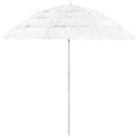 Sombrilla de playa Hawaii blanco 240 cm