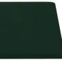 Paneles de pared 12 uds terciopelo verde oscuro 90x15 cm 1,62m² de vidaXL, Recubrimiento de paredes - Ref: Foro24-343893, Pre...