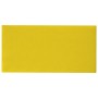 Paneles de pared 12 uds tela amarillo 30x15 cm 0,5