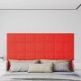 Wall panels 12 pcs red synthetic leather 30x30 cm 1.08 m² by vidaXL, Wall covering - Ref: Foro24-343976, Price: 33,84 €, Disc...