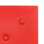 Paneles de pared 12 uds cuero sintético rojo 30x30 cm 1,08 m²