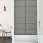 Wall panels 12 pcs gray synthetic leather 60x30 cm 2.16 m² by vidaXL, Wall covering - Ref: Foro24-343991, Price: 54,79 €, Dis...