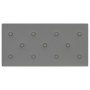 Paneles de pared 12 uds cuero sintético gris 60x30 cm 2,16 m²