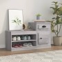 Shoe cabinet made of gray Sonoma plywood 100x42x60 cm by vidaXL, Shoe racks and shoe organizers - Ref: Foro24-816422, Price: ...