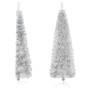 Artificial half Christmas tree with silver stand 240 cm by vidaXL, Christmas trees - Ref: Foro24-344598, Price: 20,97 €, Disc...