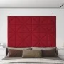 Wandpaneele 12 Stück roter Samt 30x30 cm 0,54 m² von vidaXL, Wandverkleidung - Ref: Foro24-343951, Preis: 25,47 €, Rabatt: %
