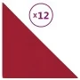 Wandpaneele 12 Stück roter Samt 30x30 cm 0,54 m² von vidaXL, Wandverkleidung - Ref: Foro24-343951, Preis: 25,47 €, Rabatt: %