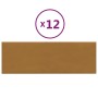 Wandpaneele 12 Stück brauner Samt 90x30 cm 3,24 m² von vidaXL, Wandverkleidung - Ref: Foro24-343926, Preis: 85,44 €, Rabatt: %