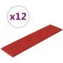 Wandpaneele 12 Stück rot rotes Kunstleder 60x15 cm 1,08m² von vidaXL, Wandverkleidung - Ref: Foro24-343986, Preis: 29,46 €, R...