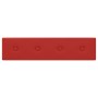 Wandpaneele 12 Stück rot rotes Kunstleder 60x15 cm 1,08m² von vidaXL, Wandverkleidung - Ref: Foro24-343986, Preis: 28,83 €, R...