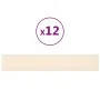 Wall panels 12 pcs cream velvet 90x15 cm 1.62 m² by vidaXL, Wall covering - Ref: Foro24-343899, Price: 65,87 €, Discount: %