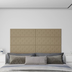 Wandpaneele 12 Stück Cappuccino-Kunstleder 90x30 cm 3,24 m² von vidaXL, Wandverkleidung - Ref: Foro24-344006, Preis: 76,19 €,...