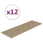 Wandpaneele 12 Stück Cappuccino-Kunstleder 90x30 cm 3,24 m² von vidaXL, Wandverkleidung - Ref: Foro24-344006, Preis: 76,19 €,...