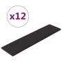 Wall panels 12 pcs black synthetic leather 60x15 cm 1.08 m² by vidaXL, Wall covering - Ref: Foro24-343981, Price: 28,10 €, Di...