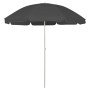 Sombrilla de playa antracita 240 cm