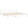 Weißer Massivholzbettrahmen mit Kopfteil 200x200cm von vidaXL, Betten und Lattenroste - Ref: Foro24-3194917, Preis: 154,59 €,...
