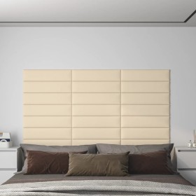 Wandpaneele 12 Stück cremefarbener Stoff 60x15 cm 1,08 m² von vidaXL, Wandverkleidung - Ref: Foro24-343816, Preis: 48,82 €, R...