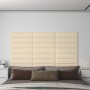Wandpaneele 12 Stück cremefarbener Stoff 60x15 cm 1,08 m² von vidaXL, Wandverkleidung - Ref: Foro24-343816, Preis: 48,82 €, R...