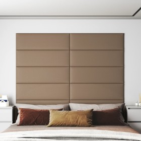 Wall panels 12 pcs cappuccino synthetic leather 90x30 cm 3.24 m² by vidaXL, Wall covering - Ref: Foro24-343915, Price: 99,26 ...