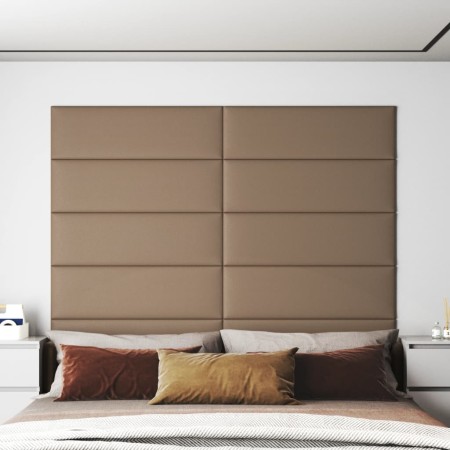 Wandpaneele 12 Stück Cappuccino-Kunstleder 90x30 cm 3,24 m² von vidaXL, Wandverkleidung - Ref: Foro24-343915, Preis: 99,26 €,...