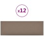 Wall panels 12 pcs cappuccino synthetic leather 90x30 cm 3.24 m² by vidaXL, Wall covering - Ref: Foro24-343915, Price: 98,77 ...
