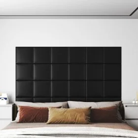 Wandpaneele 12 Stück schwarzes Kunstleder 30x30 cm 1,08 m² von vidaXL, Wandverkleidung - Ref: Foro24-343799, Preis: 43,26 €, ...