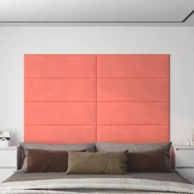 Wandpaneele 12 Stück rosa Samt 90x30 cm 3,24 m² von vidaXL, Wandverkleidung - Ref: Foro24-343922, Preis: 66,27 €, Rabatt: %