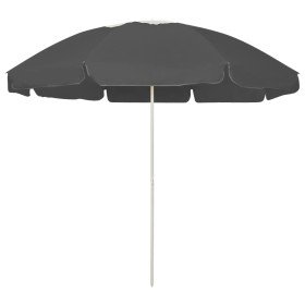 Sombrilla de playa antracita 240 cm