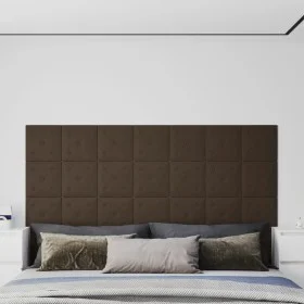 Wandpaneele 12 Stück Kunstleder Braun 30x30 cm 1,08 m² von vidaXL, Wandverkleidung - Ref: Foro24-343980, Preis: 31,33 €, Raba...