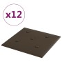 Paneles de pared 12 uds cuero sintético marrón 30x30 cm 1,08 m² by vidaXL, Wall covering - Ref: Foro24-343980, Price: 32,51 €...