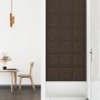 Paneles de pared 12 uds cuero sintético marrón 30x30 cm 1,08 m² by vidaXL, Wall covering - Ref: Foro24-343980, Price: 32,51 €...