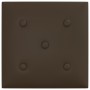 Paneles de pared 12 uds cuero sintético marrón 30x30 cm 1,08 m² by vidaXL, Wall covering - Ref: Foro24-343980, Price: 32,51 €...