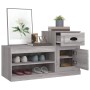 Shoe cabinet made of gray Sonoma plywood 100x42x60 cm by vidaXL, Shoe racks and shoe organizers - Ref: Foro24-816422, Price: ...