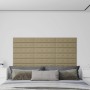 Wandpaneele 12 Stück Cappuccino-Kunstleder 60x15 cm 1,08 m² von vidaXL, Wandverkleidung - Ref: Foro24-343985, Preis: 28,33 €,...