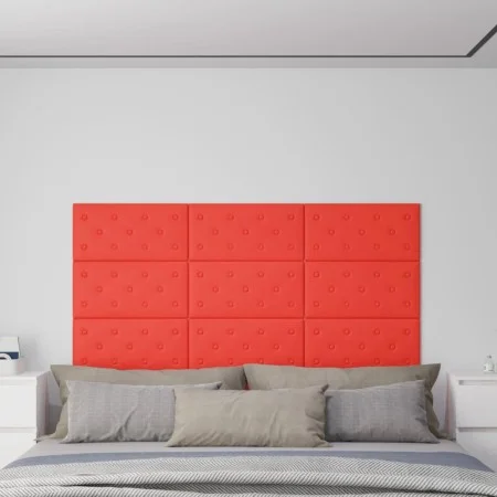 Wandpaneele 12 Stück rotes PE-Leder 60x30 cm 2,16 m² von vidaXL, Wandverkleidung - Ref: Foro24-343990, Preis: 54,34 €, Rabatt: %