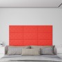Paneles de pared 12 uds cuero PE rojo 60x30 cm 2,16 m² de vidaXL, Recubrimiento de paredes - Ref: Foro24-343990, Precio: 54,8...