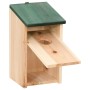 Casa para pájaros 10 unidades madera maciza de abeto 12x12x22cm