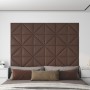 Wandpaneele 12 Stück braunes Kunstleder 30x30 cm 0,54 m² von vidaXL, Wandverkleidung - Ref: Foro24-343945, Preis: 25,24 €, Ra...