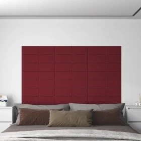 Wandpaneele 12 Stück roter Samt 60x15 cm 1,08 m² von vidaXL, Wandverkleidung - Ref: Foro24-344067, Preis: 28,65 €, Rabatt: %