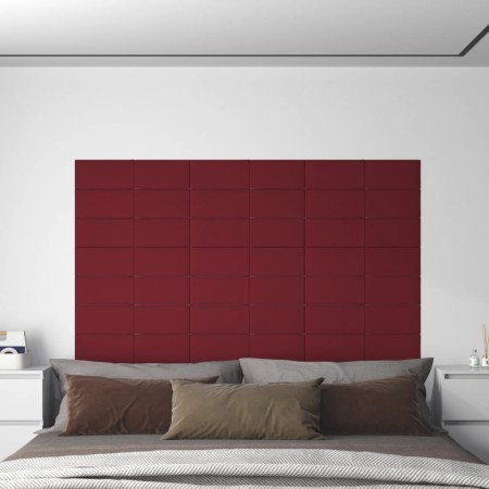 Wandpaneele 12 Stück roter Samt 60x15 cm 1,08 m² von vidaXL, Wandverkleidung - Ref: Foro24-344067, Preis: 28,92 €, Rabatt: %