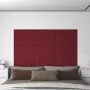 Wandpaneele 12 Stück roter Samt 60x15 cm 1,08 m² von vidaXL, Wandverkleidung - Ref: Foro24-344067, Preis: 28,65 €, Rabatt: %