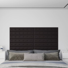 Wandpaneele 12 Stück schwarzes Kunstleder 90x15 cm 1,62 m² von vidaXL, Wandverkleidung - Ref: Foro24-343995, Preis: 37,53 €, ...