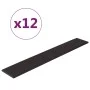 Wandpaneele 12 Stück schwarzes Kunstleder 90x15 cm 1,62 m² von vidaXL, Wandverkleidung - Ref: Foro24-343995, Preis: 37,32 €, ...