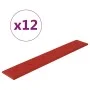 Wandpaneele 12 Stück rot-rotes Kunstleder 90x15 cm 1,62m² von vidaXL, Wandverkleidung - Ref: Foro24-344000, Preis: 36,91 €, R...