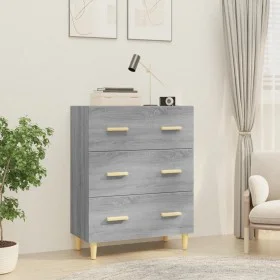Sonoma graues Sperrholz-Sideboard 70x34x90 cm von vidaXL, Sideboards - Ref: Foro24-817346, Preis: 83,39 €, Rabatt: %