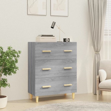 Aparador de madera contrachapada gris Sonoma 70x34x90 cm de vidaXL, Aparadores - Ref: Foro24-817346, Precio: 86,70 €, Descuen...