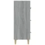 Sonoma graues Sperrholz-Sideboard 70x34x90 cm von vidaXL, Sideboards - Ref: Foro24-817346, Preis: 83,37 €, Rabatt: %