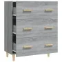 Sonoma gray plywood sideboard 70x34x90 cm by vidaXL, Sideboards - Ref: Foro24-817346, Price: 83,37 €, Discount: %