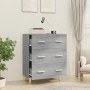 Sonoma graues Sperrholz-Sideboard 70x34x90 cm von vidaXL, Sideboards - Ref: Foro24-817346, Preis: 83,37 €, Rabatt: %