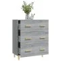 Sonoma graues Sperrholz-Sideboard 70x34x90 cm von vidaXL, Sideboards - Ref: Foro24-817346, Preis: 83,37 €, Rabatt: %